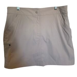 32 Degrees Cool cargo skort Large khaki tan